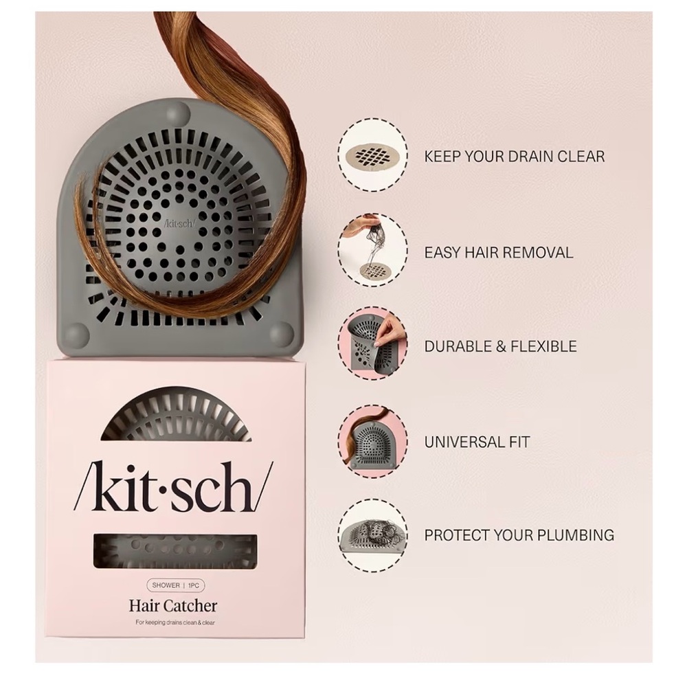 Kitsch White Drain Hair Catcher - Picture 6 of 8